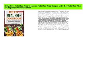 Keto Meal Plan for Beginners Ph